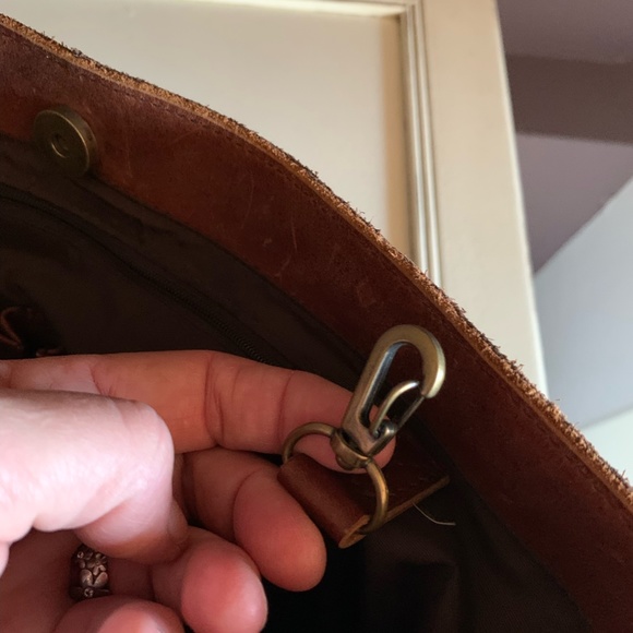 Sundance brown suede & leather boho/western style handbag - Picture 6 of 6